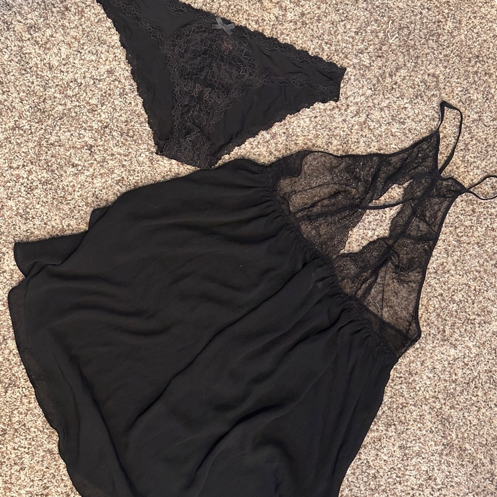 🖤 VS Black Nightie Lingerie 🖤